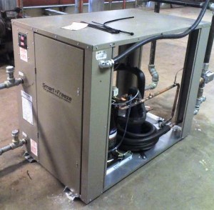 Water cooled portable chiller